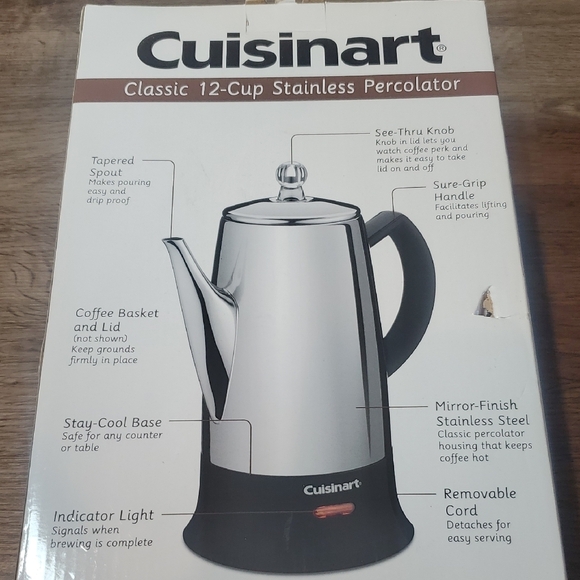 ✳️NIB 12 CUP PERCOLATOR - Picture 2 of 9